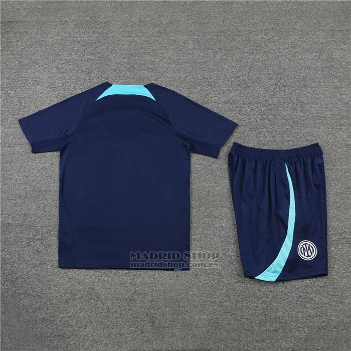 Chandal del Inter Milan Manga Corta 2022-2023 Azul - Pantalon Corto